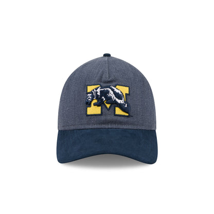 Michigan Wolverines Herringbone Team Colors 9TWENTY A-Frame Adjustable Hat