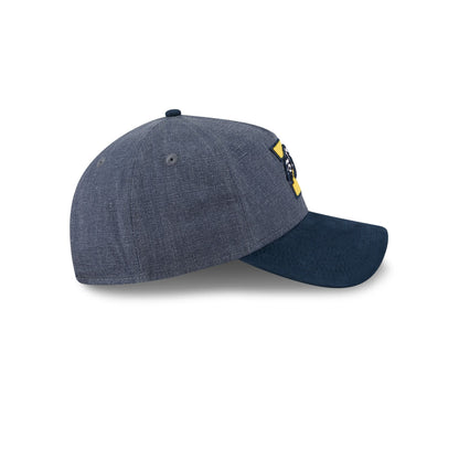 Michigan Wolverines Herringbone Team Colors 9TWENTY A-Frame Adjustable Hat
