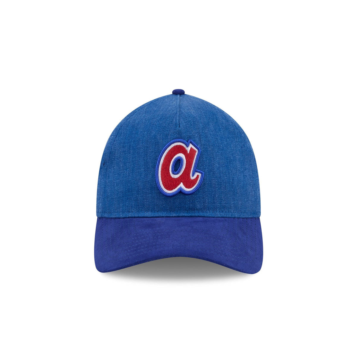 Atlanta Braves Herringbone Team Colors 9TWENTY A-Frame Adjustable Hat