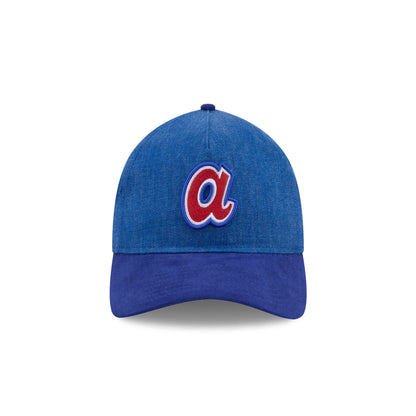 Atlanta Braves Herringbone Team Colors 9TWENTY A-Frame Adjustable Hat