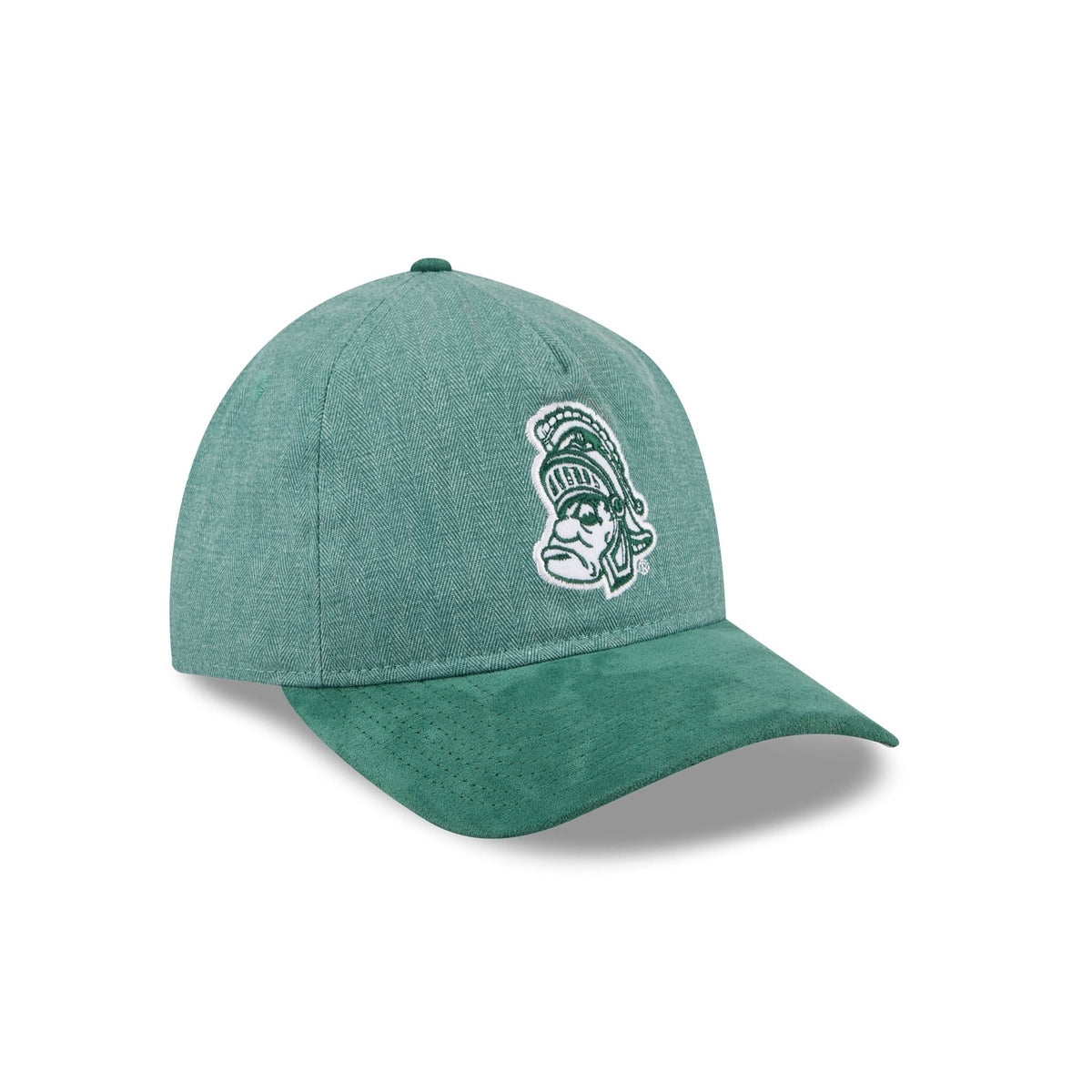 Michigan State Spartans Herringbone Team Colors 9TWENTY A-Frame Adjustable Hat