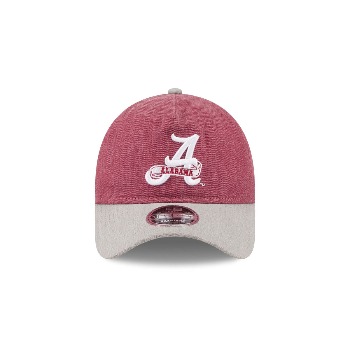 Alabama Crimson Tide Herringbone Team Colors 9FORTY A-Frame Adjustable Hat