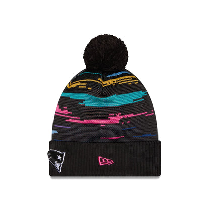 New England Patriots 2026 Crucial Catch Pom Knit Hat