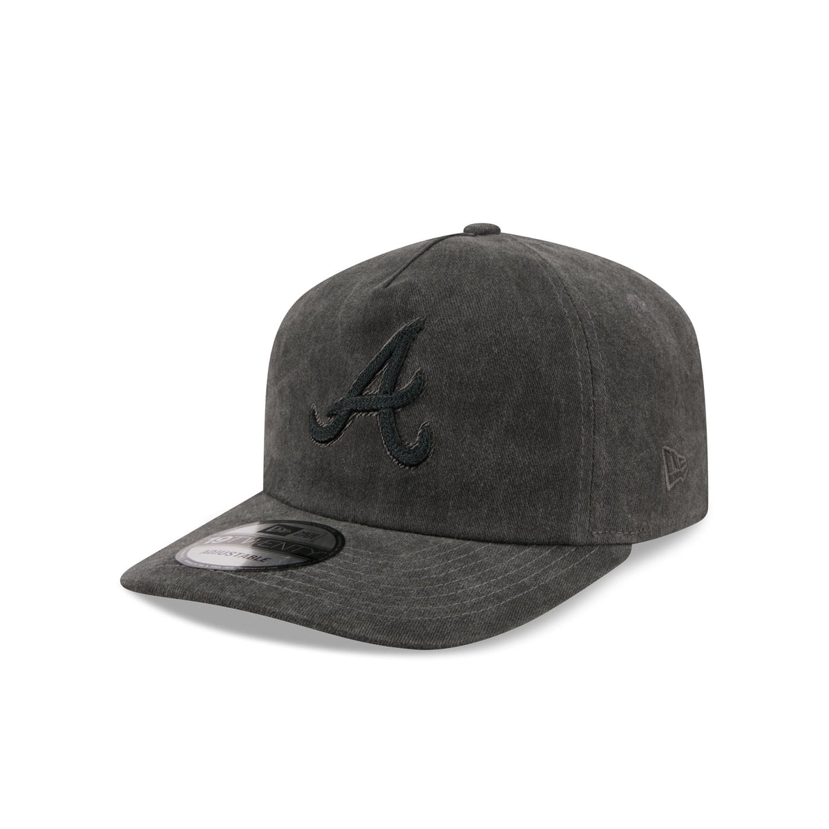 Atlanta Braves Black Pigment Dye 19TWENTY Snapback Hat