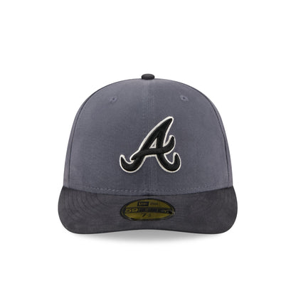 Atlanta Braves Graphite Twill 59FIFTY Fitted Hat