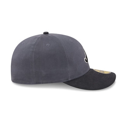 Atlanta Braves Graphite Twill 59FIFTY Fitted Hat