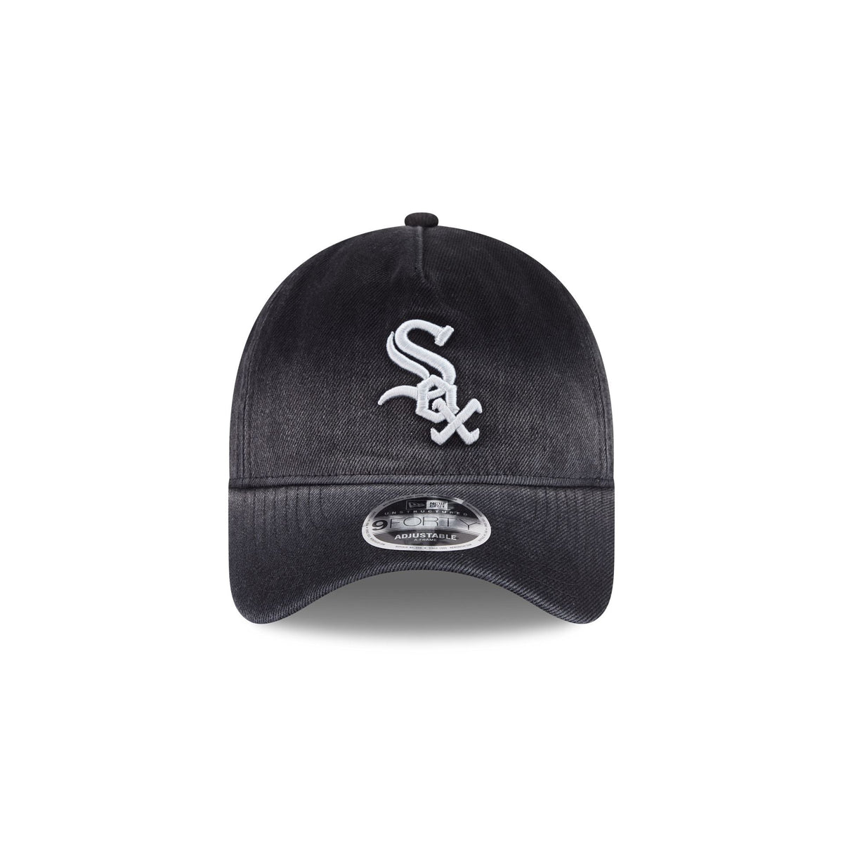 Chicago White Sox Washed Black Denim 9FORTY A-Frame Unstructured Snapback Hat