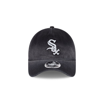 Chicago White Sox Washed Black Denim 9FORTY A-Frame Unstructured Snapback Hat