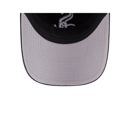 Chicago White Sox Washed Black Denim 9FORTY A-Frame Unstructured Snapback Hat