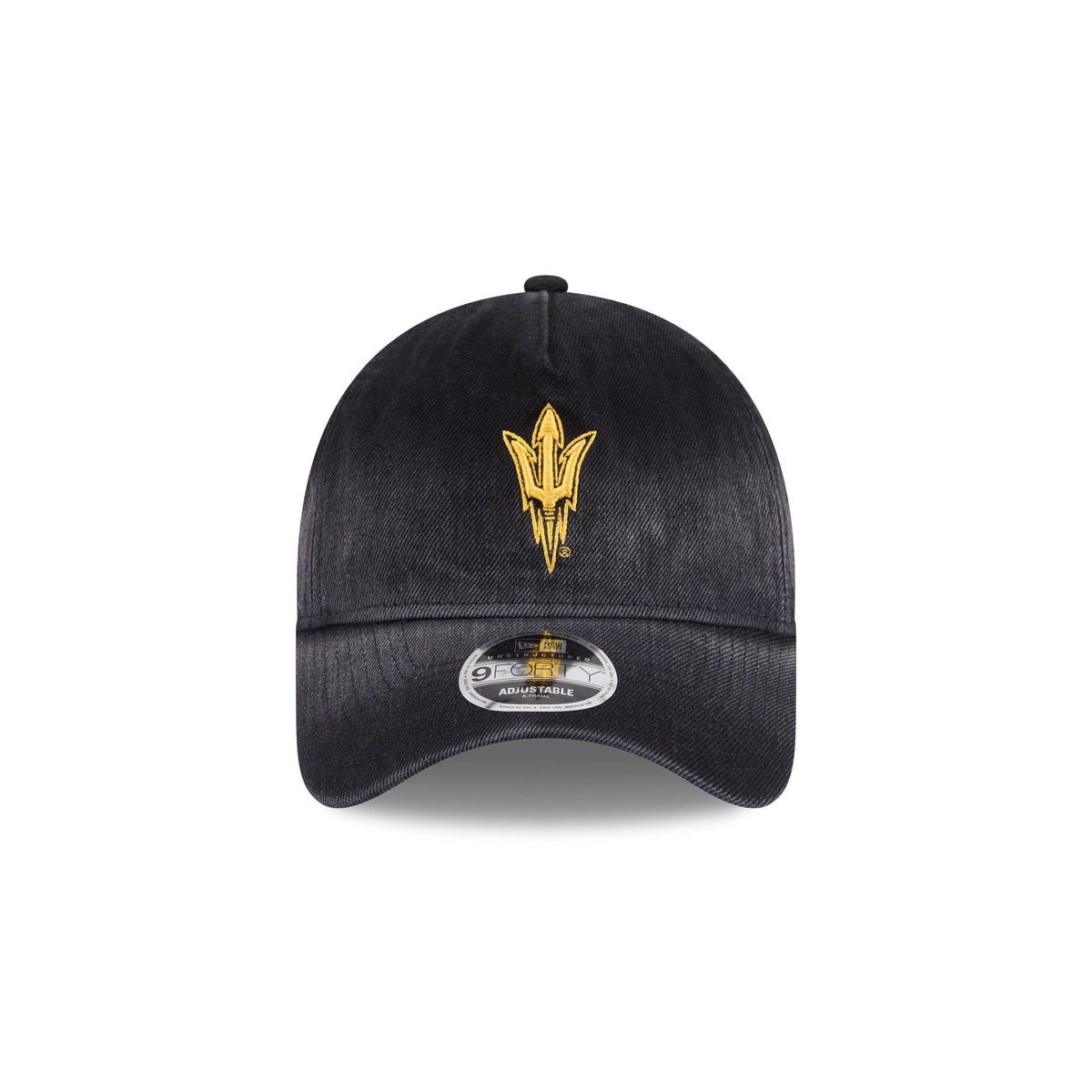 Arizona State Sun Devils Washed Black Denim 9FORTY A-Frame Unstructured Snapback Hat