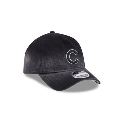 Chicago Cubs Washed Black Denim 9FORTY A-Frame Unstructured Snapback Hat