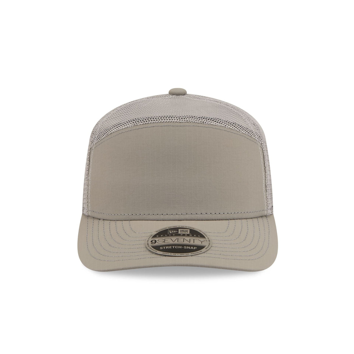 New Era Cap Gray Nylon Split Panel 9SEVENTY Trucker Hat