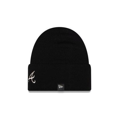 Atlanta Braves Cashmere Black Cuffless Knit Beanie Hat