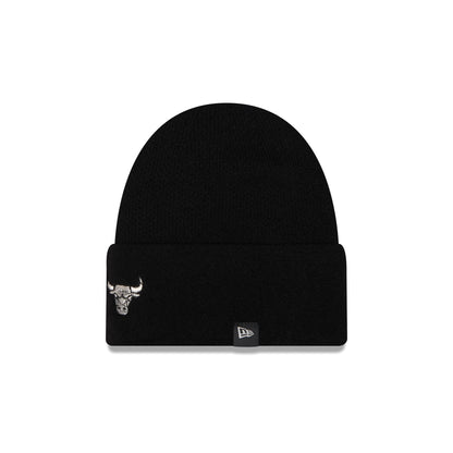 Chicago Bulls Cashmere Black Cuffless Knit Beanie Hat