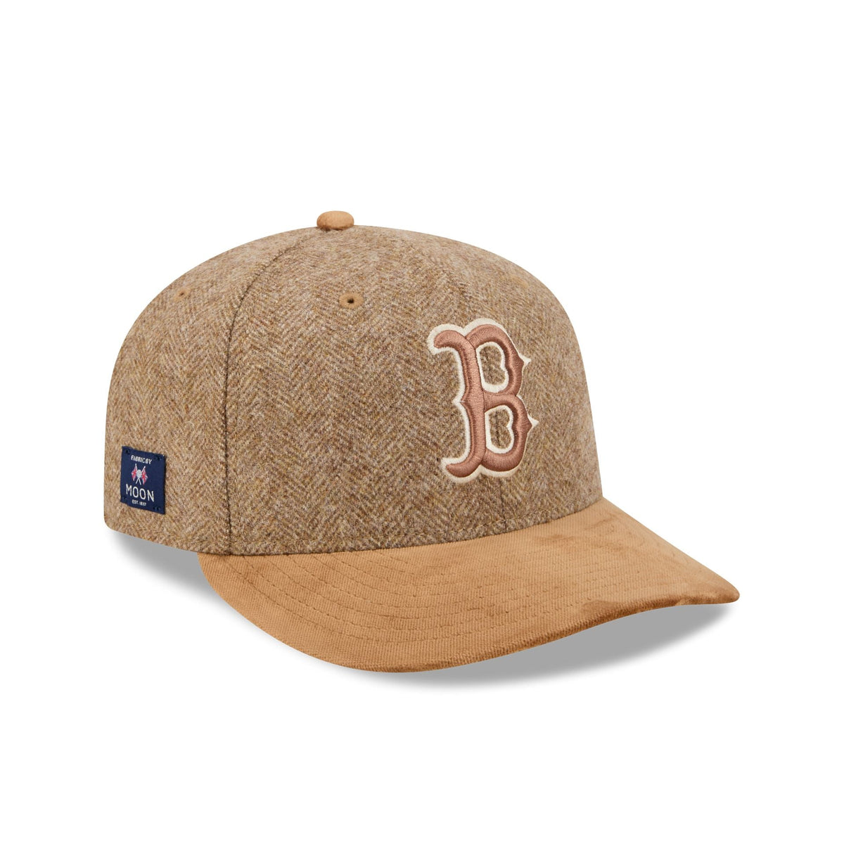Boston Red Sox Moon Brisbane Moss Brown Visor 59FIFTY Fitted Hat