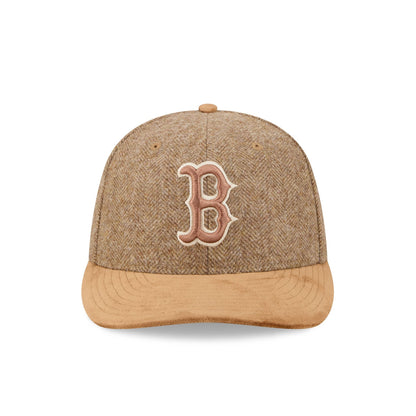 Boston Red Sox Moon Brisbane Moss Brown Visor 59FIFTY Fitted Hat