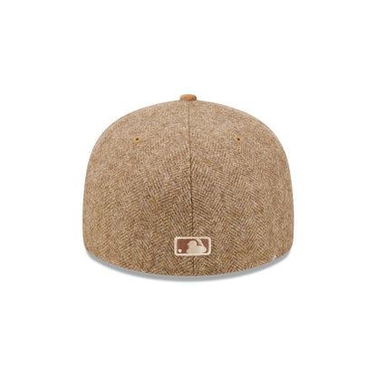 Boston Red Sox Moon Brisbane Moss Brown Visor 59FIFTY Fitted Hat