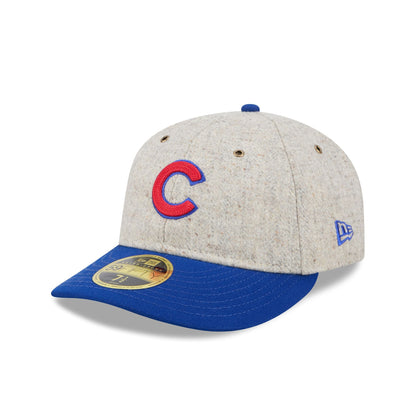 Chicago Cubs Moon Herringbone Retro Crown 59FIFTY Fitted Hat