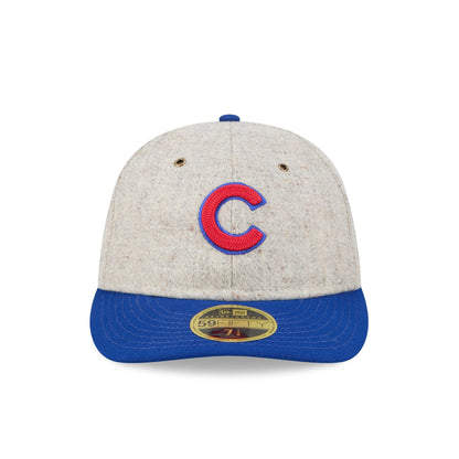 Chicago Cubs Moon Herringbone Retro Crown 59FIFTY Fitted Hat