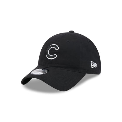 Chicago Cubs Nylon Black 9TWENTY Adjustable Hat