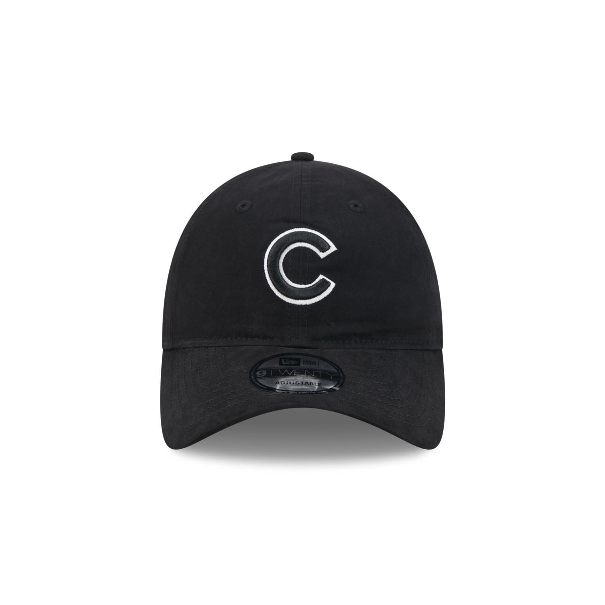 Chicago Cubs Nylon Black 9TWENTY Adjustable Hat
