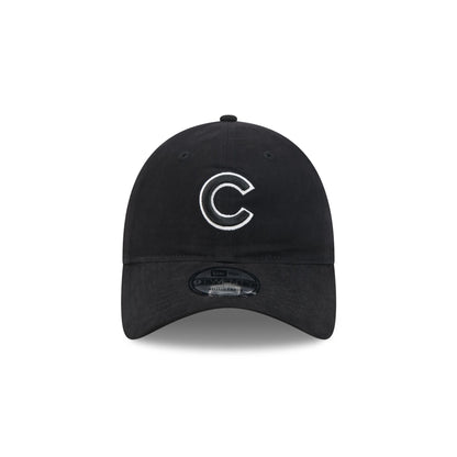 Chicago Cubs Nylon Black 9TWENTY Adjustable Hat