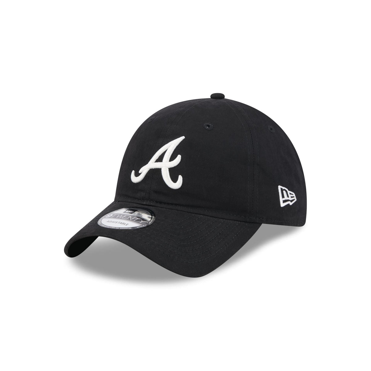 Atlanta Braves Nylon Black 9TWENTY Adjustable Hat