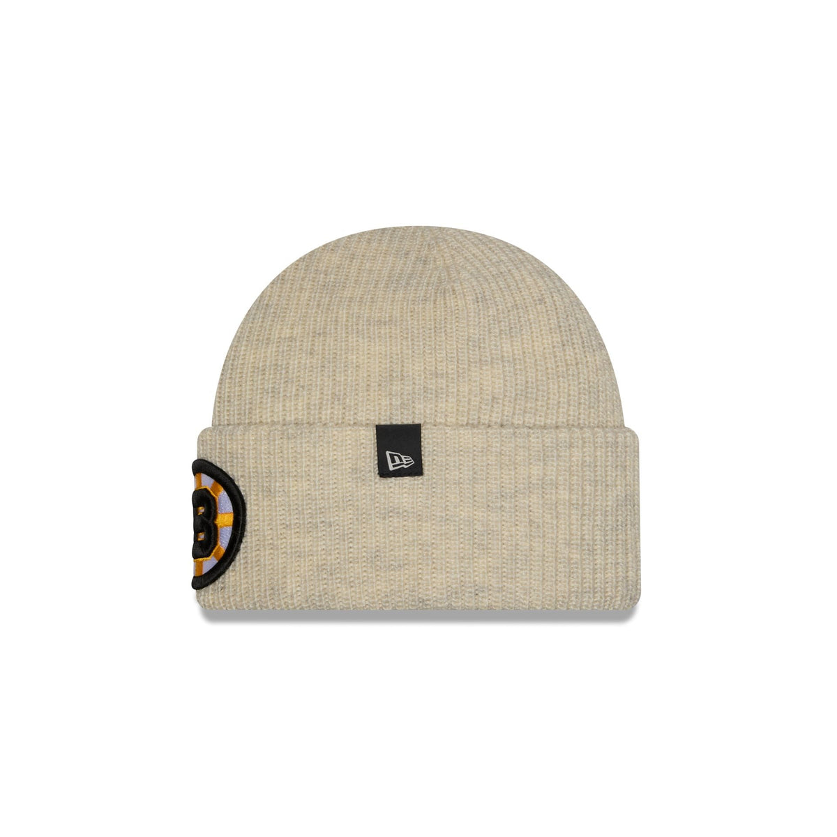 Boston Bruins Woolen Heather Gray Short Cuff Knit Beanie Hat