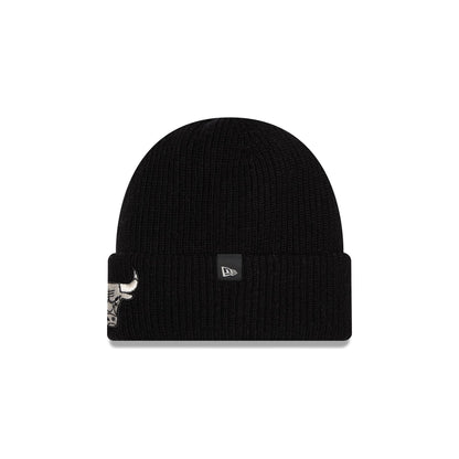 Chicago Bulls Woolen Black Short Cuff Knit Beanie Hat