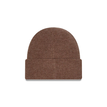 Chicago Cubs Woolen Tan Short Cuff Knit Beanie Hat