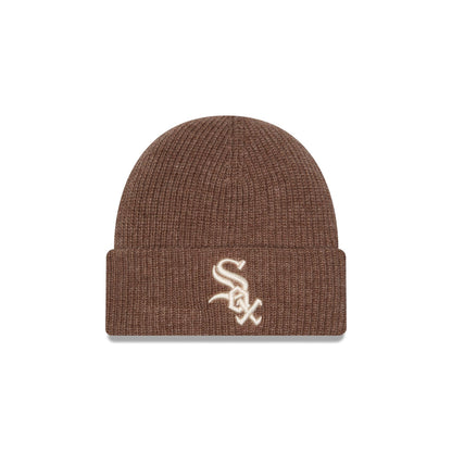 Chicago White Sox Woolen Tan Short Cuff Knit Beanie Hat