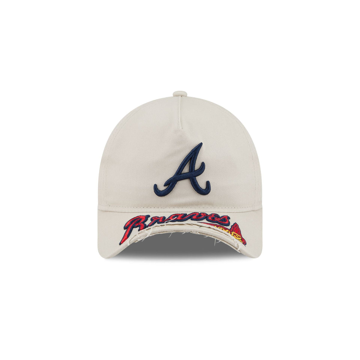 Atlanta Braves Stone 9FORTY A-Frame Unstructured Cut-Off Visor Snapback Hat