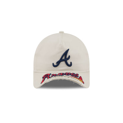 Atlanta Braves Stone 9FORTY A-Frame Unstructured Cut-Off Visor Snapback Hat