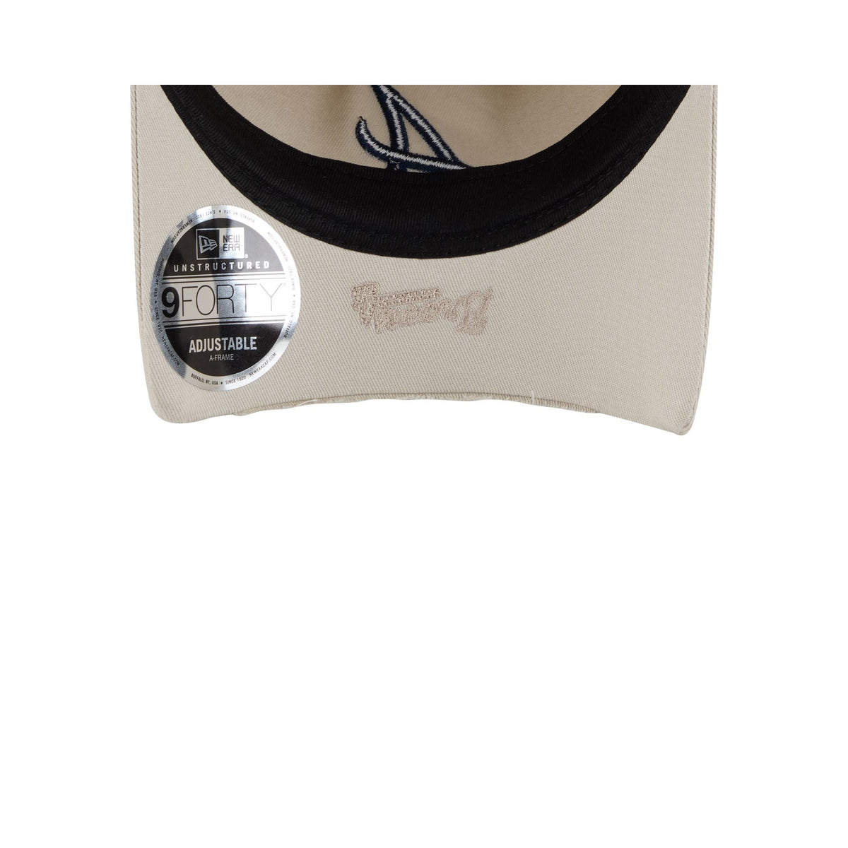 Atlanta Braves Stone 9FORTY A-Frame Unstructured Cut-Off Visor Snapback Hat