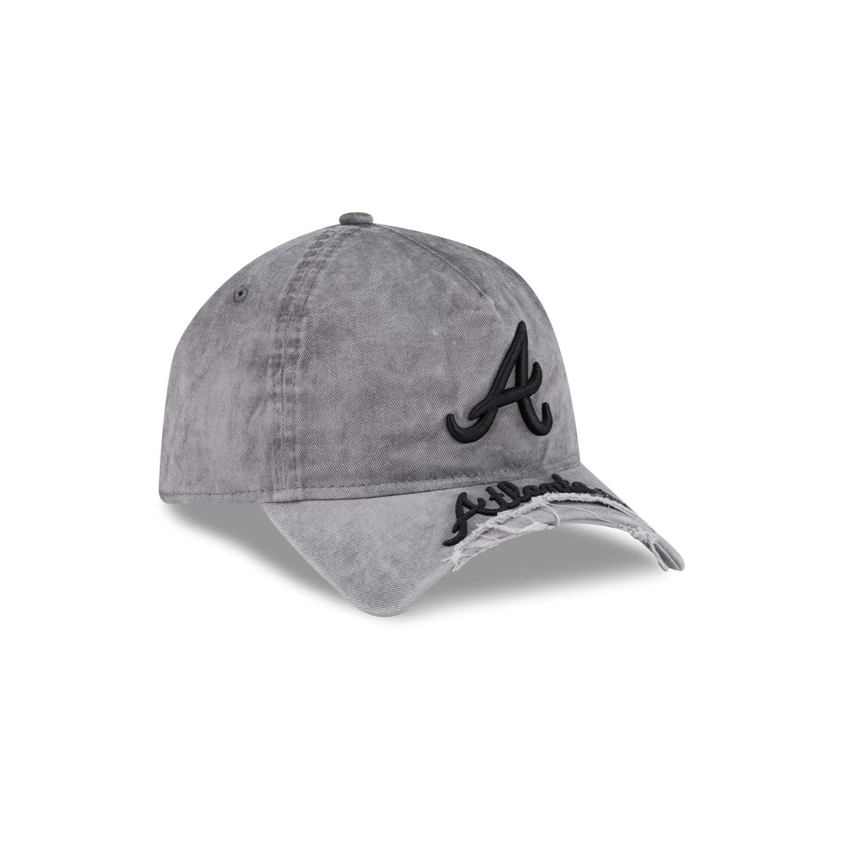 Atlanta Braves Tonal Gray 9FORTY A-Frame Unstructured Cut-Off Visor Snapback Hat