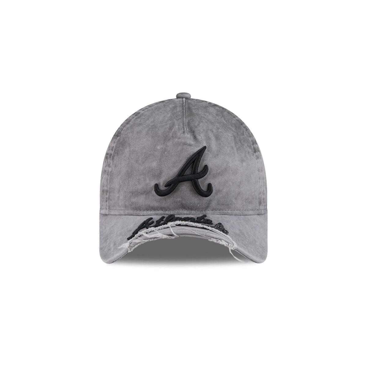 Atlanta Braves Tonal Gray 9FORTY A-Frame Unstructured Cut-Off Visor Snapback Hat