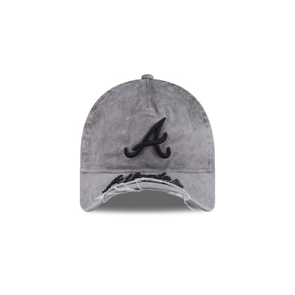 Atlanta Braves Tonal Gray 9FORTY A-Frame Unstructured Cut-Off Visor Snapback Hat
