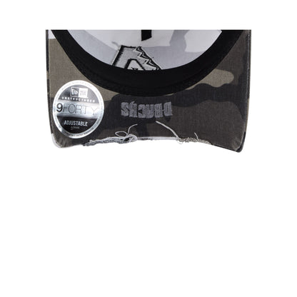 Arizona Diamondbacks Washed Camo 9FORTY A-Frame Unstructured Cut-Off Visor Snapback Hat