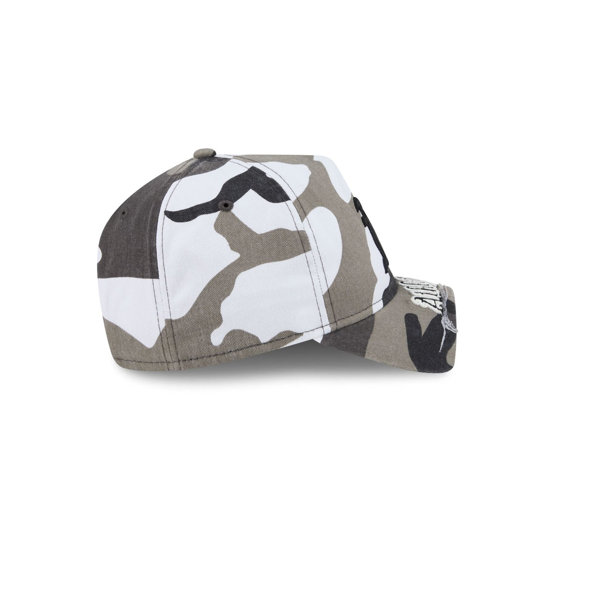 Athletics Washed Camo 9FORTY A-Frame Unstructured Cut-Off Visor Snapback Hat