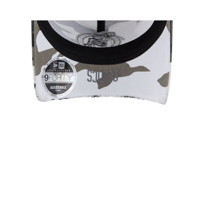 Boston Celtics Washed Camo 9FORTY A-Frame Unstructured Cut-Off Visor Snapback Hat