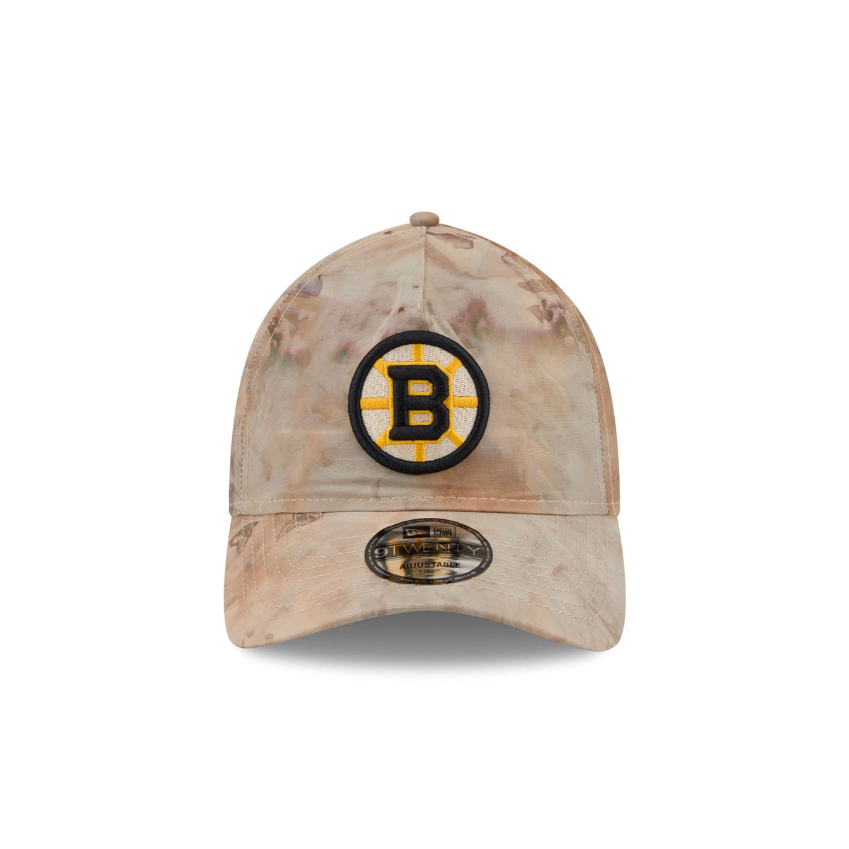 Boston Bruins Washed Nylon Brown 9TWENTY A-Frame Adjustable Hat
