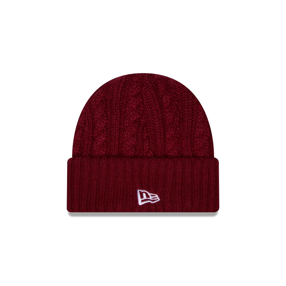 New Era Cap Woolen Cardinal Cable Knit Beanie Hat