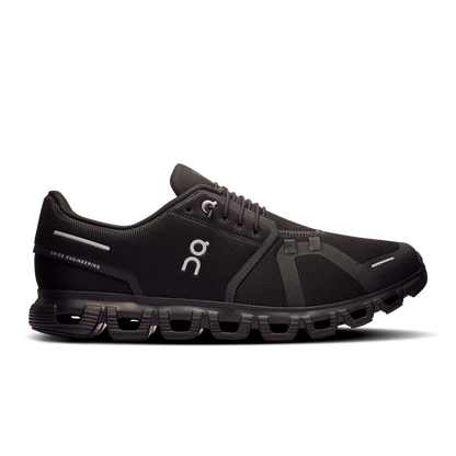On Running Men's Cloud 6 Wide Shoes - Black / Black