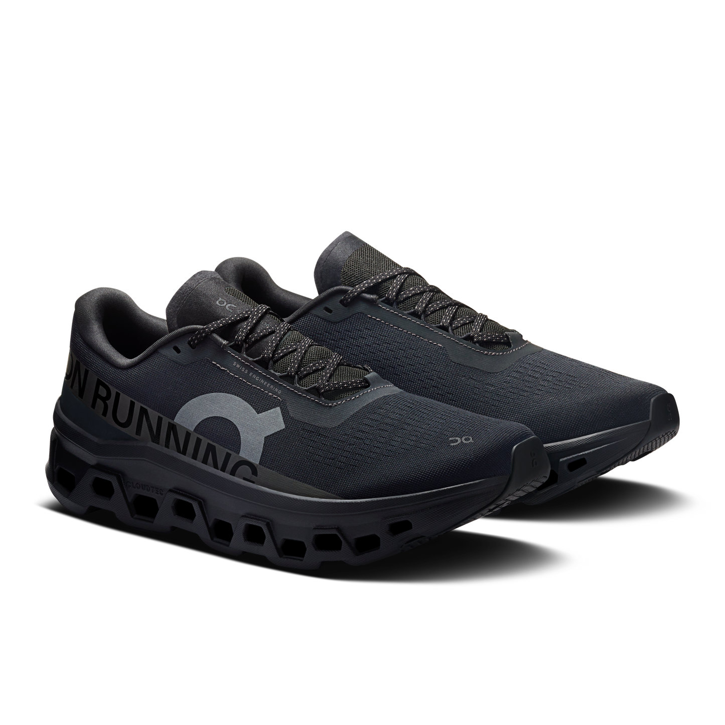 On Running Men's Cloudmonster 1 Shoes - Black / Black