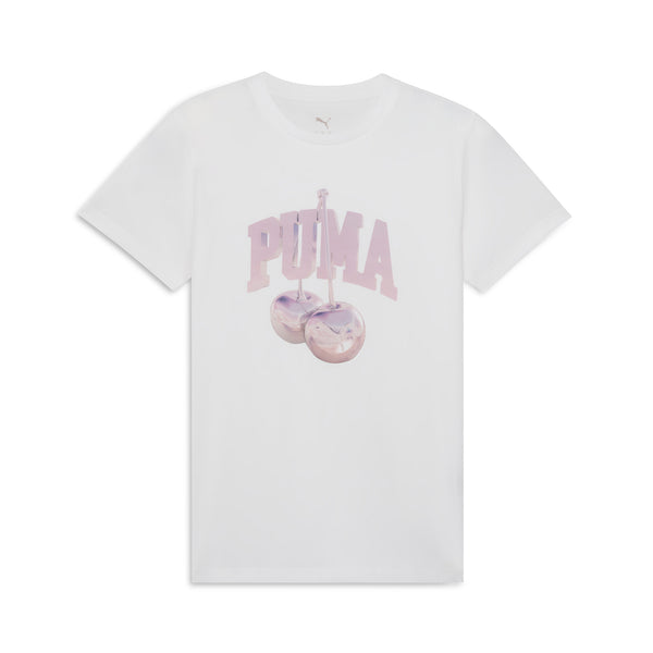 Puma Women's Cherry Tee - White / Pink
