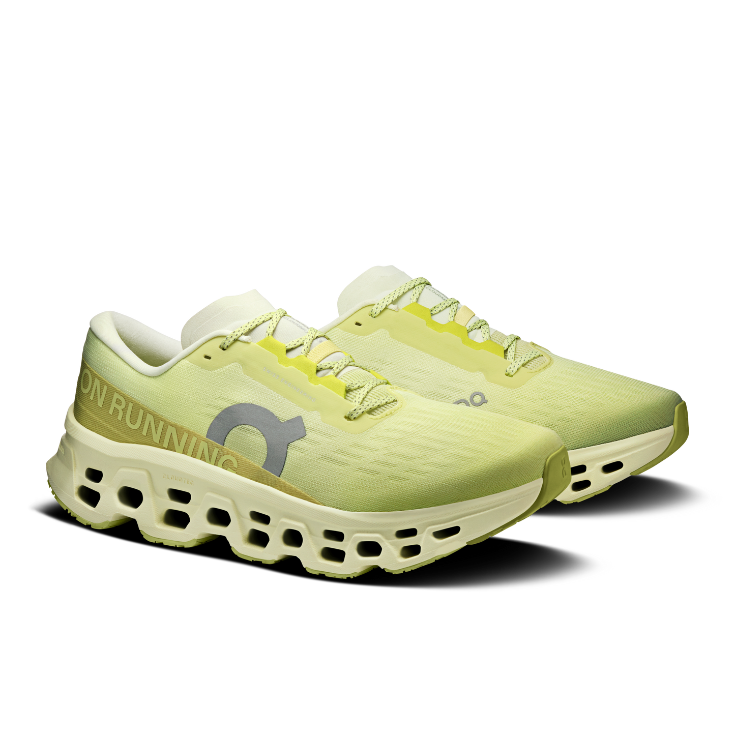 On Running Men's Cloudmonster 3 Wide Shoes - Limelight / Seedling