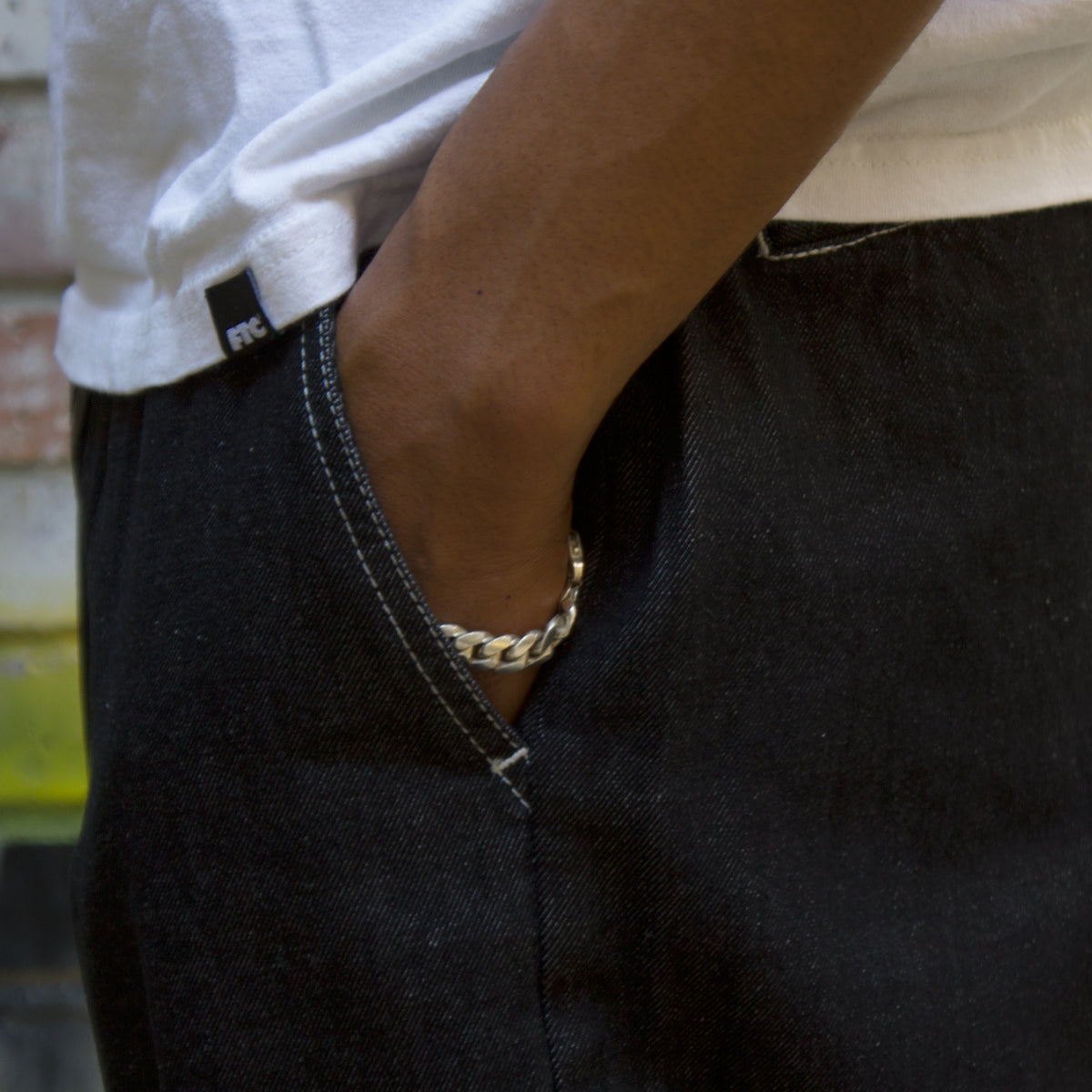 Stitch Denim Pants