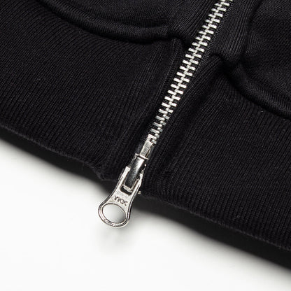 Fake Zip-Up Hoodie