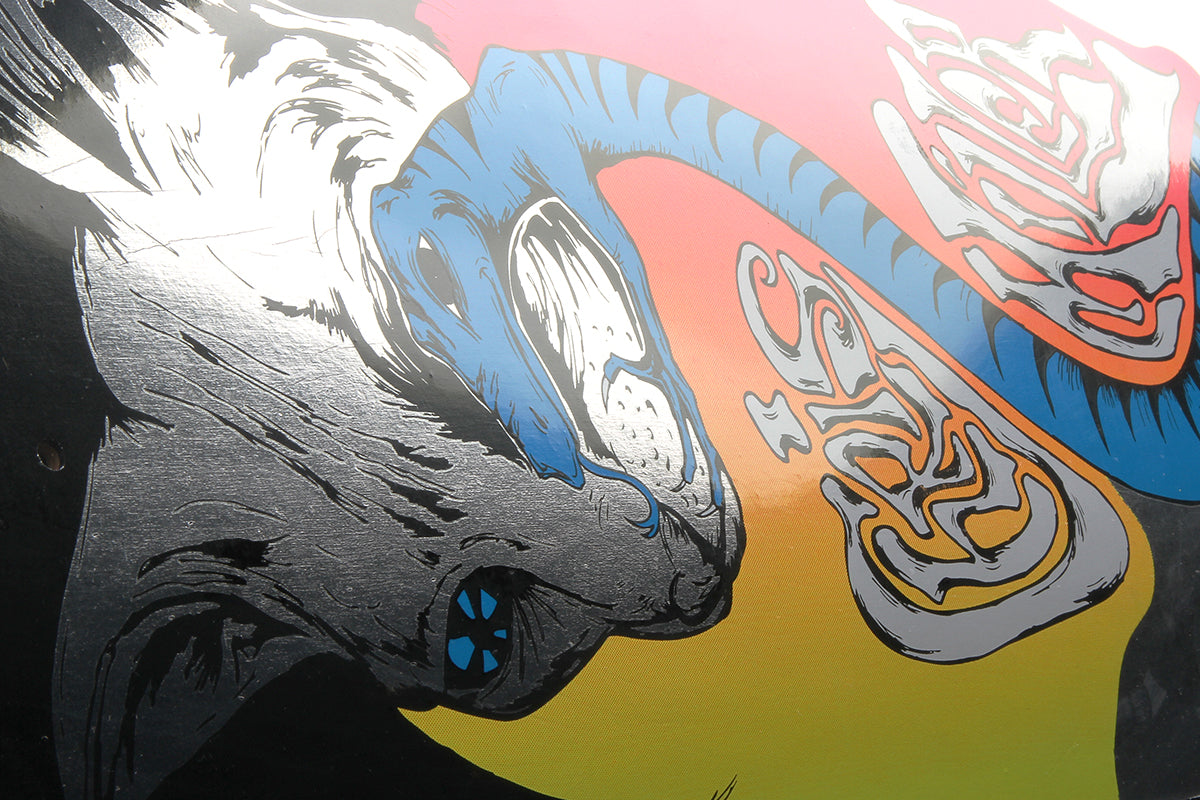 Miller Left Eye on Catblood 2.0 Black/Silver Foil Deck - 8.75