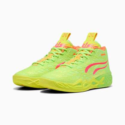Puma Men's Mb.04 Gem Shoes - Yellow Alert / Green Glare / Pink Alert